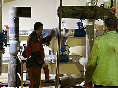 Обвязка трубопроводов в тепловом пункте