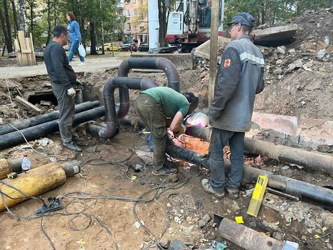 Сварка стальных отводов на площадке